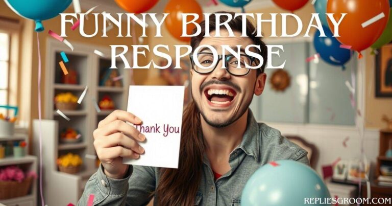 Funny Birthday Thank You Response