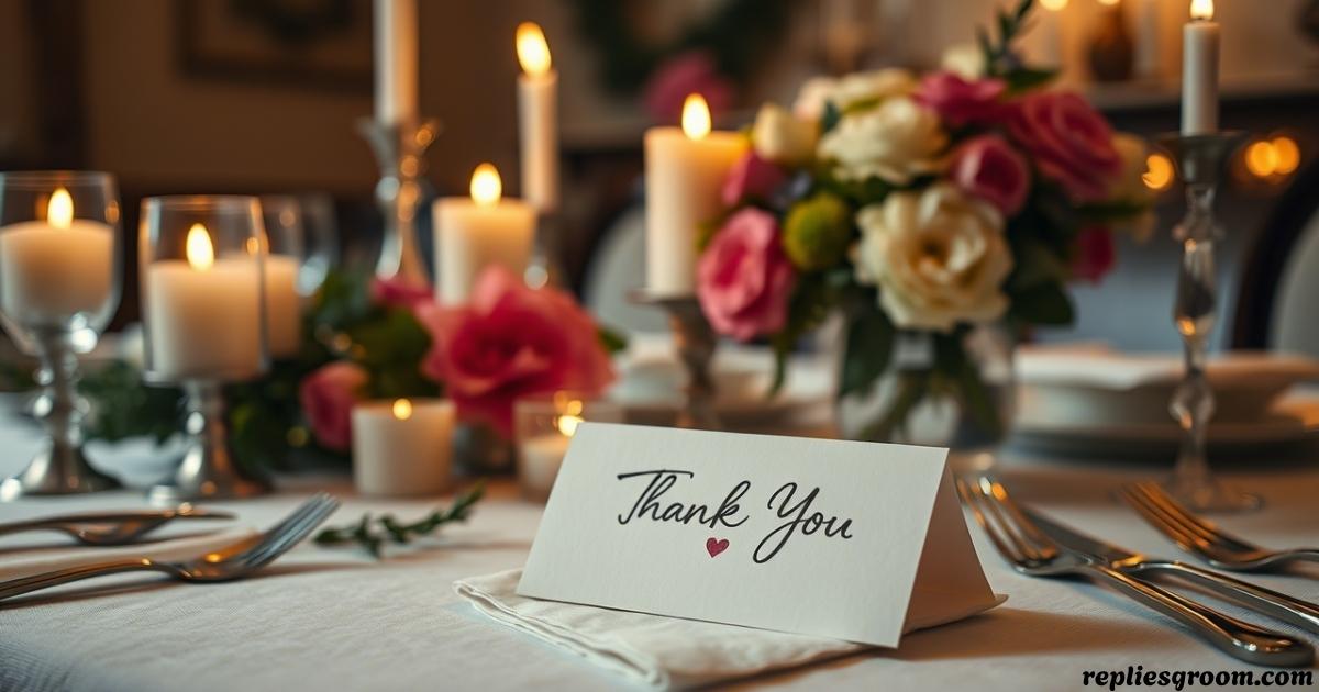 Lovely Thank You for Dinner