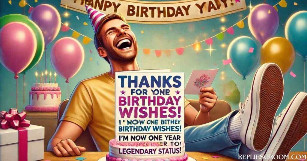 Meme Funny Birthday Thank you Responses