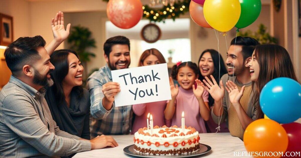 Short Funny Thank you Birthday Message to Family and Friends