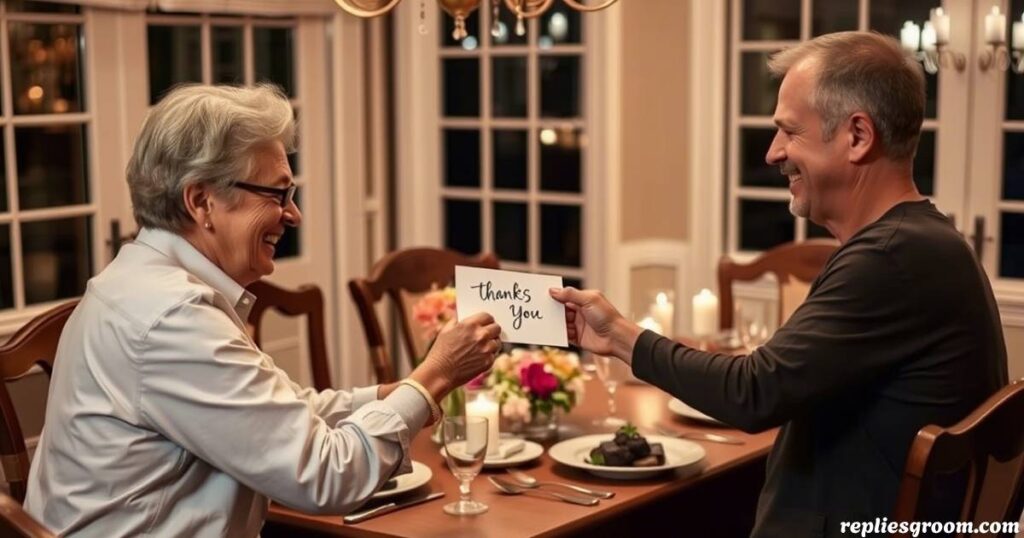 Thank You Message for Dinner